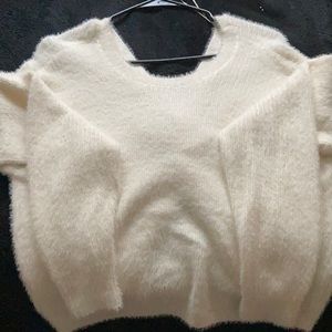 Cozy reversible style sweater